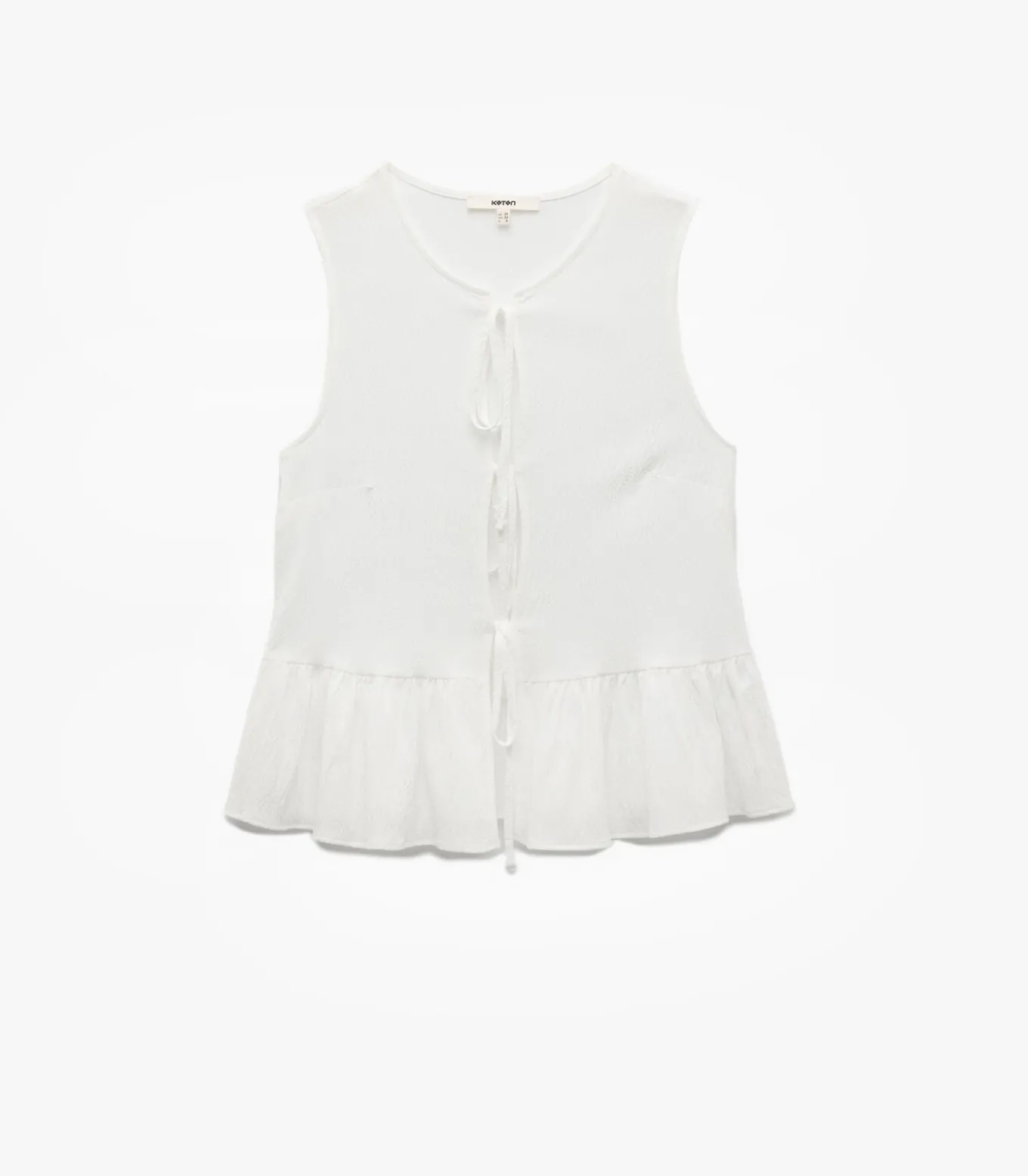 Koton Sleeveless Peplum Blouse