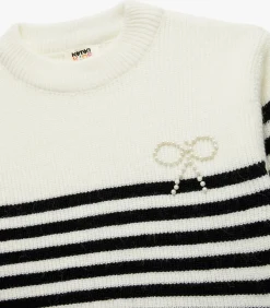 Koton Striped Tricot Sweater