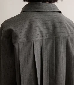 Krijtstreep blouse A-vorm