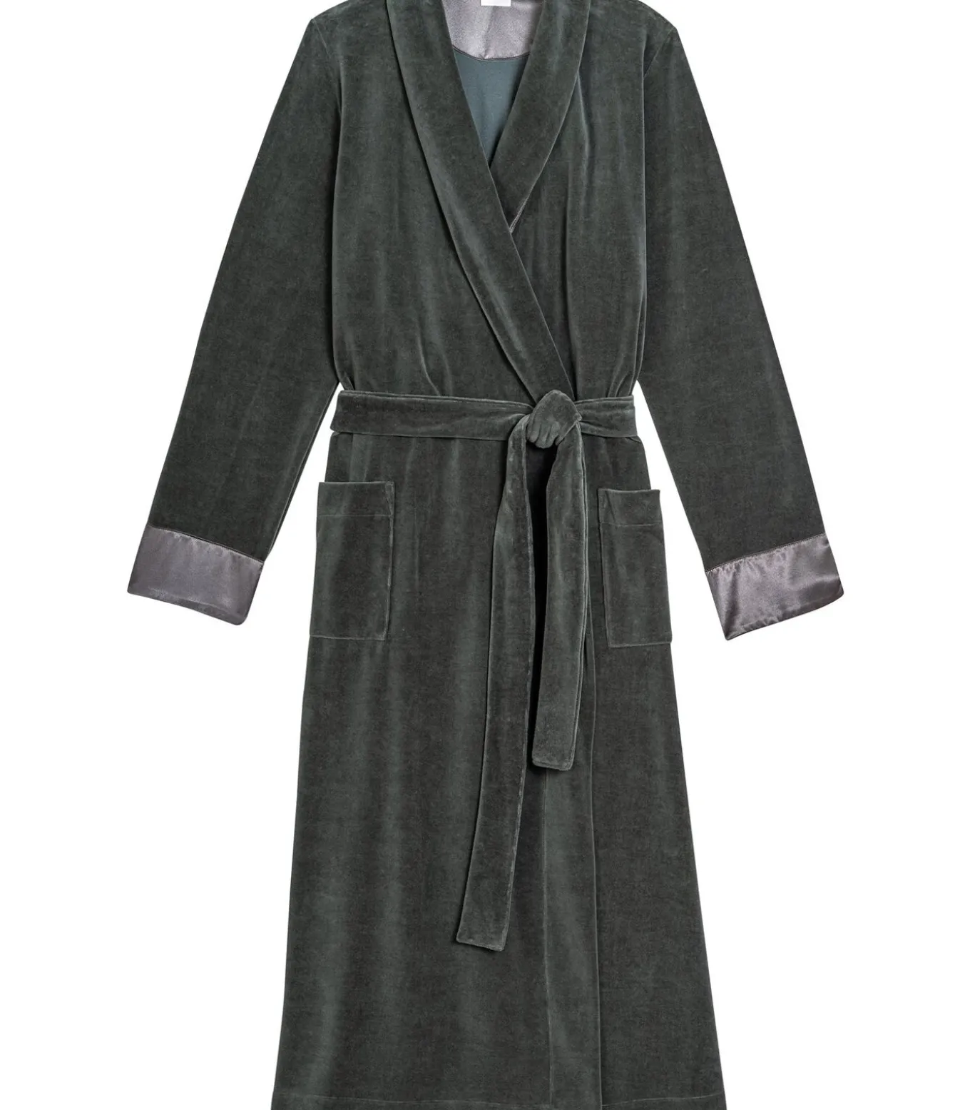 Kruislingse badjas van fluweel ESSENTIEL H67A