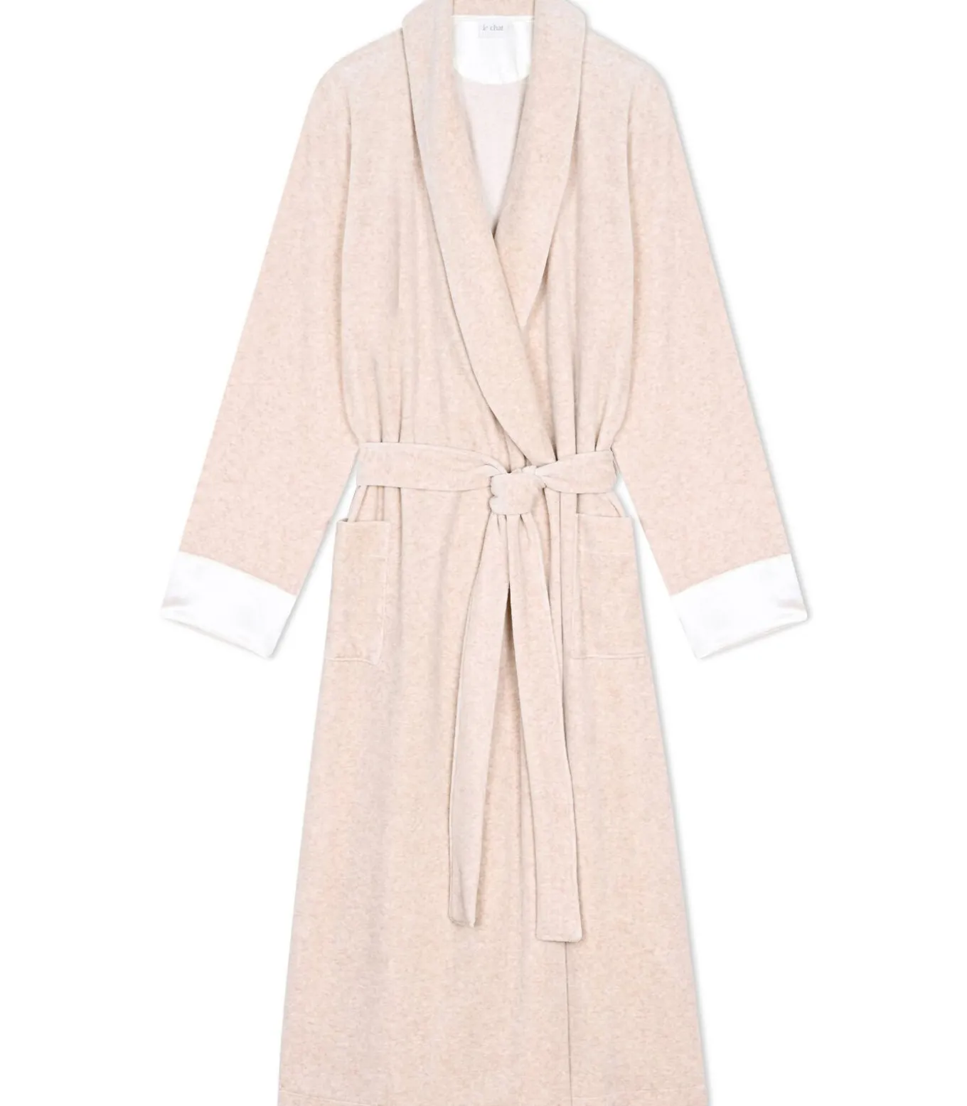 Kruislingse badjas van fluweel ESSENTIEL H67A