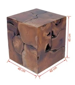 Krukken/Salontafel massief teakhout