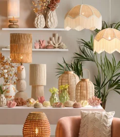 Lampenkap Lanzano - Bruin - 25x25x30cm