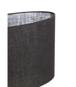 Lampenkap ovaal Sendai - Zwart - 38x17.5x28cm