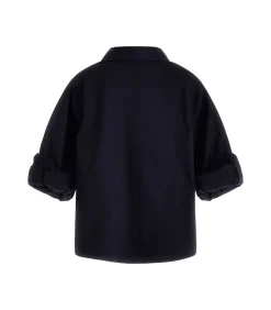 Langarm popeline blouse voor baby