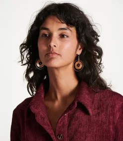 Lange gouden oorbellen