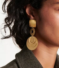 Lange gouden oorbellen