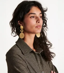 Lange gouden oorbellen