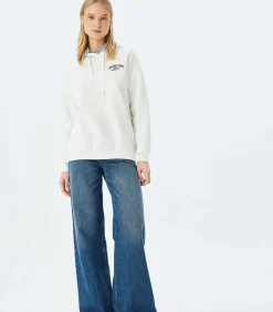 Lange Hoodie met Print en Capuchon