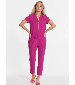 Lange jumpsuit met elastische taille