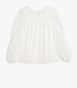 Lange mouw Ronde kraag Blouse