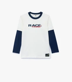 Lange Mouwen T-shirt Ronde Hals Katoen Bedrukt