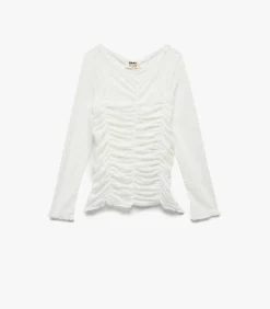 Lange Mouwen Tulle Blouse Meisjes
