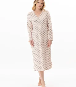Lange nachthemd van modal katoen TEA TIME 111