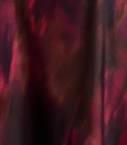 Lange rode rok met print