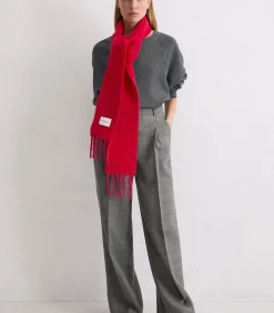 Lange sjaal met franjes