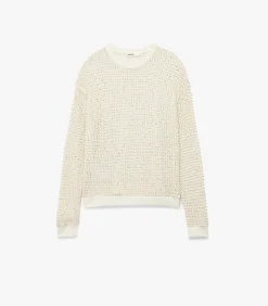 Lange Trui Ronde Hals Met Bontrand