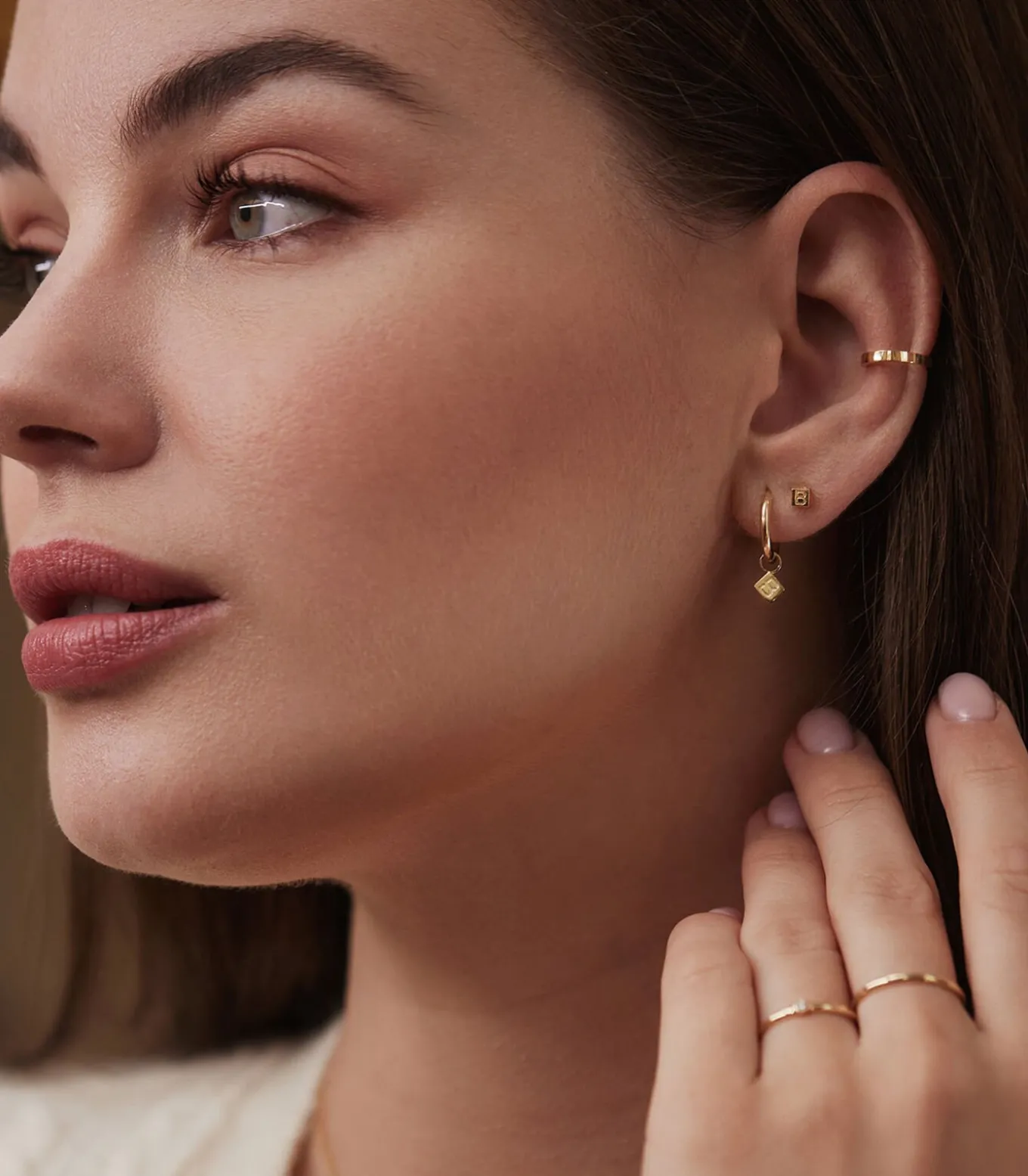 Le Carré Oorbellen goudkleurig IB360084-N