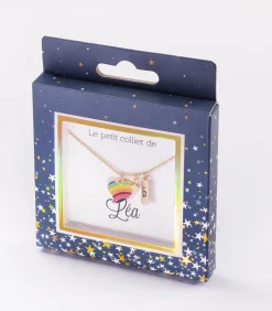 Lea naamketting met hartjes hanger