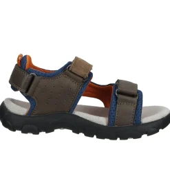 Leer/Textiel Sandalen