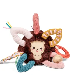 Lilliputiens sensorische bal baby speelgoed Leon de egel - grijprammelaar