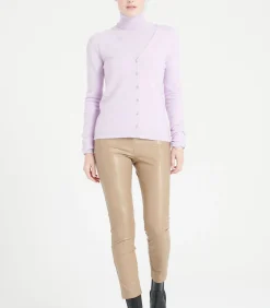 LILLY 7 V-hals vest - 100% kasjmier