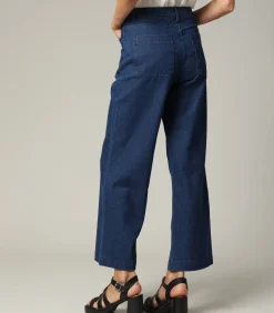 LILOO - Denimjeans met wijde pijpen en ritssluiting