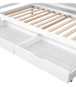 Lit banquette pour enfant 190x90cm avec tiroirs JULES