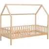Lit cabane pour enfant 190x90cm en bois MARCEAU