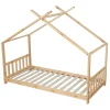 Lit cabane pour enfant 190x90cm en bois GASPARD