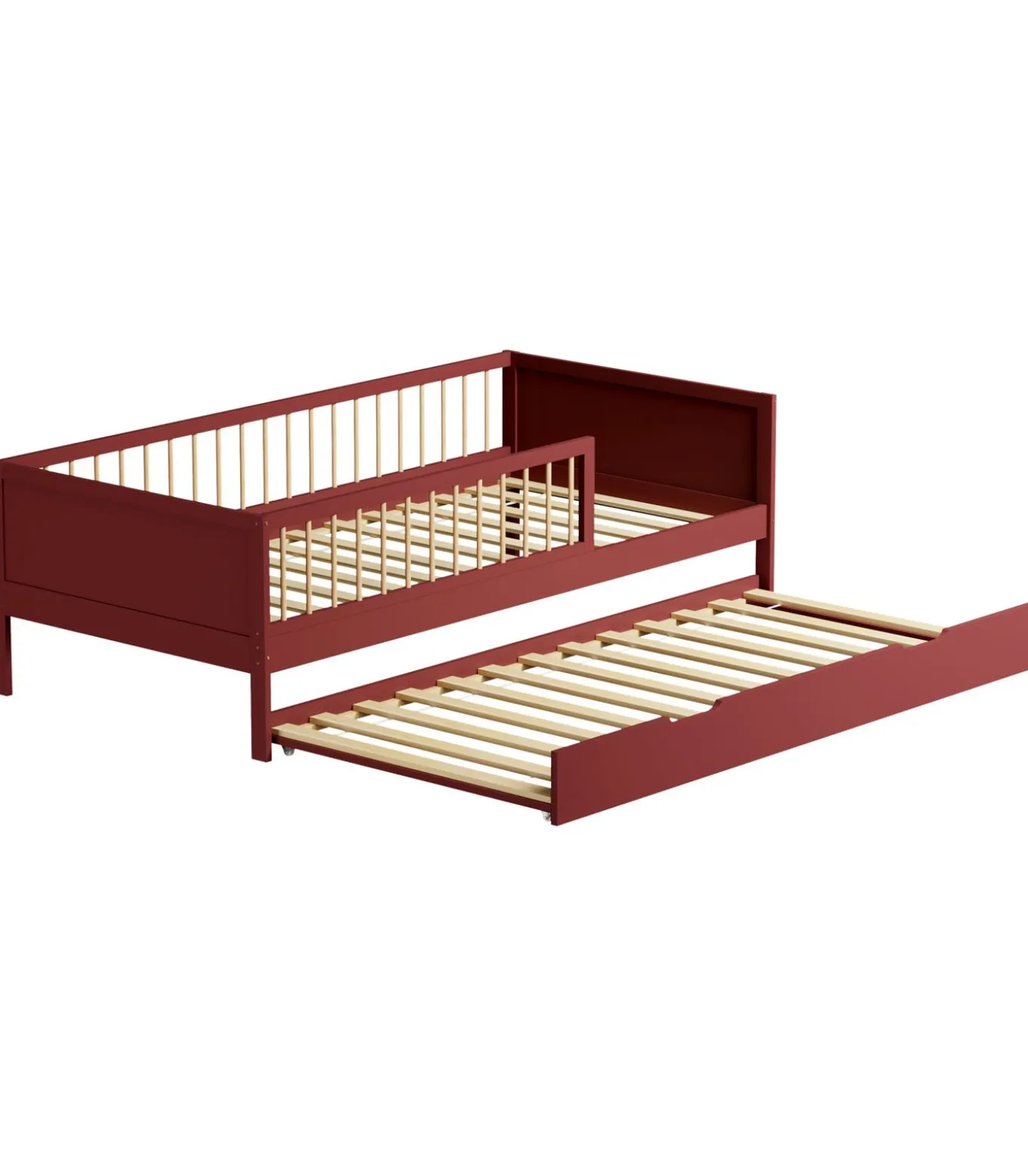 Lit gigogne pour enfant 190x90cm terracotta ADAM