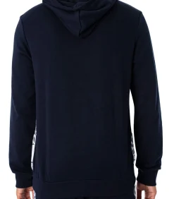 Lounge-Hoodie Met Rits En Logo Op De Borst