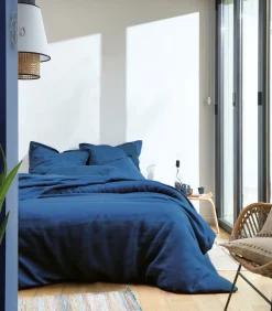 LOUXOR Marine - Laken linnen Stonewashed