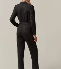 MADIA - Lange suède jumpsuit voor dames