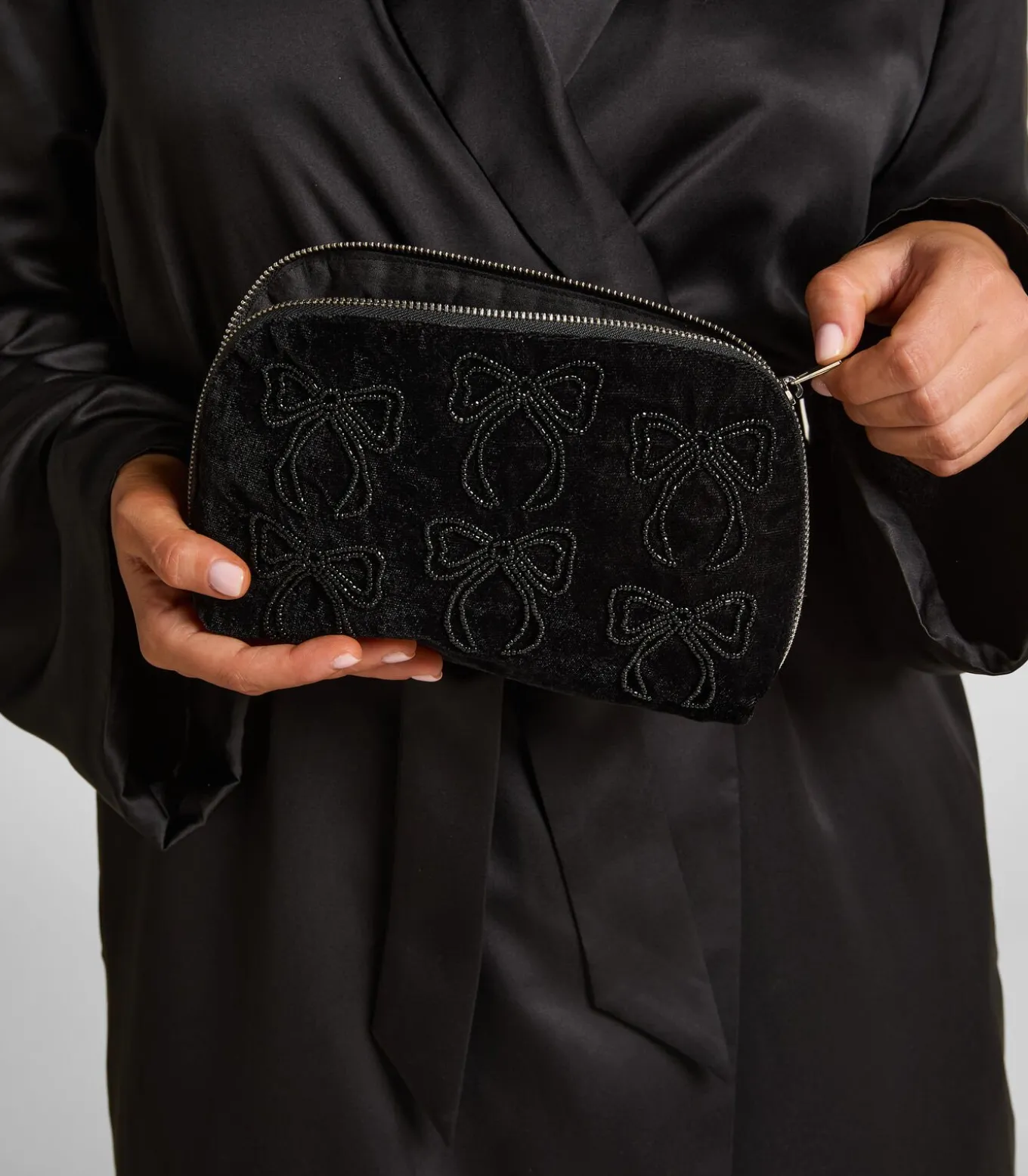 Make-up tas met strikjes