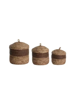 Mand Kenmare - Naturel - Ø34cm - Set van 3