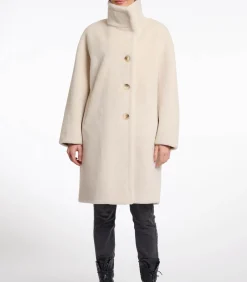 Mantel van imitatiebont met hoge kraag Berk 42