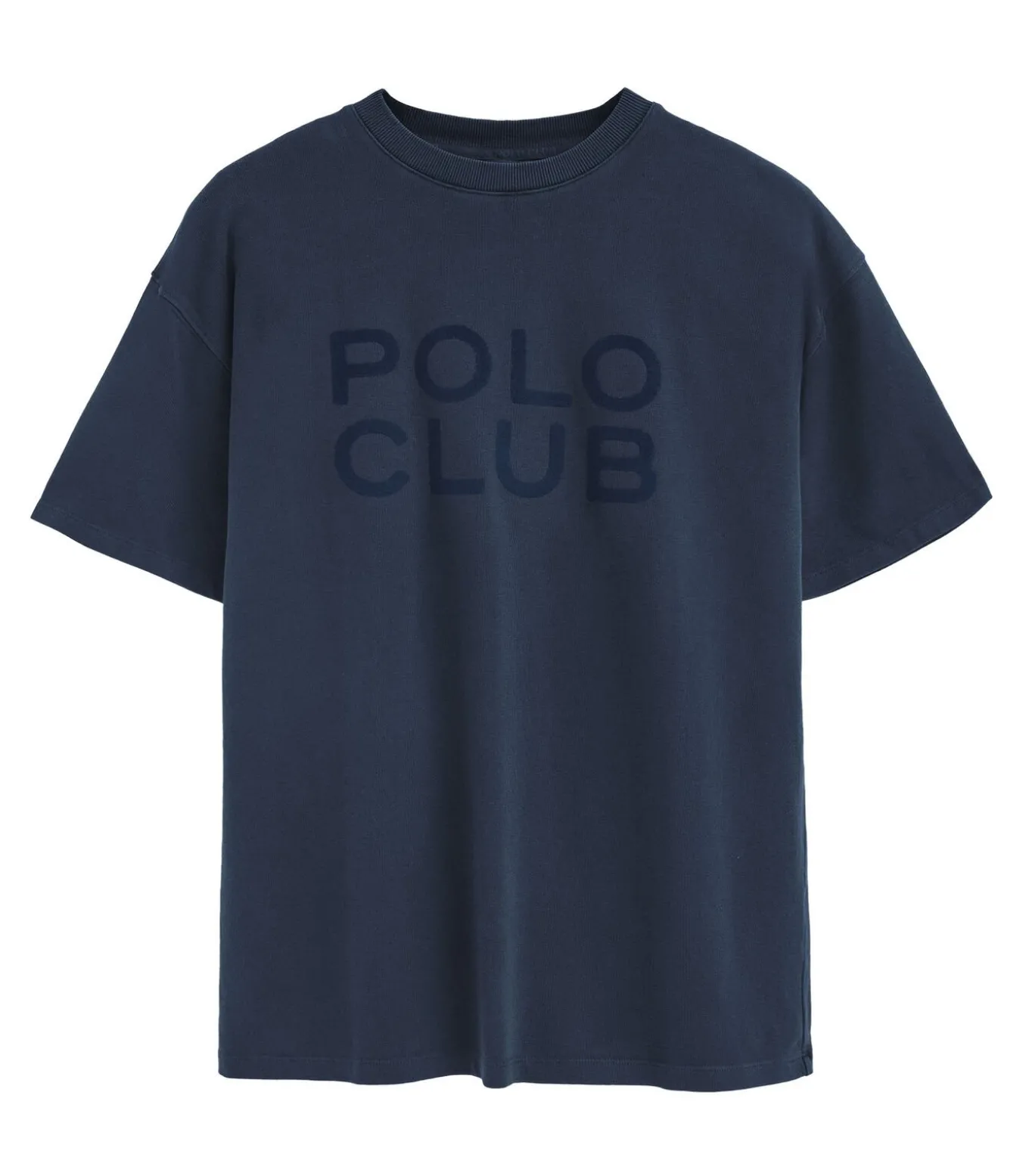 Marineblauw T-shirt Tarak met Polo Club-logo