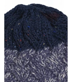 Marineblauwe herenhoed met pompon