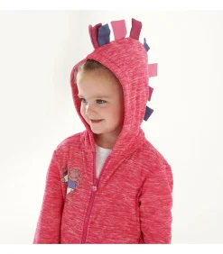 MARL - Hoodie Met Volledige Ritssluiting - Fuchsia