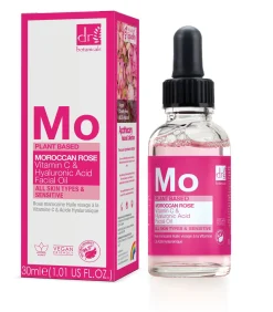 Marokkaanse Rozen Gezichtsolie met Hyaluronzuur & Vitamine C 15ml+30ml