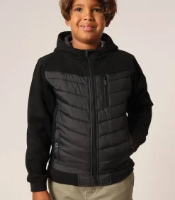 MARSHAWN - Gewatteerde herenjas met capuchon en ritszakken