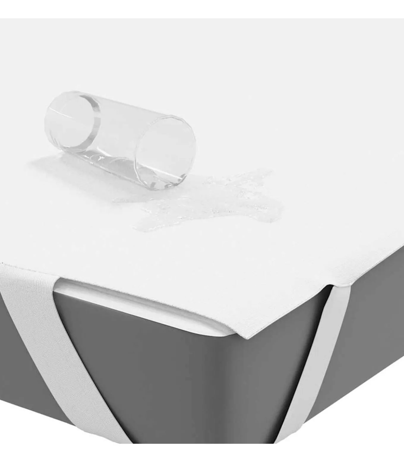 Matrasbeschermer waterdicht 90x200 cm wit