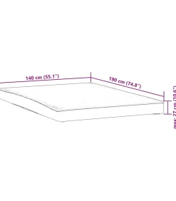 Matrasbeschermer waterdicht 140x190 cm wit
