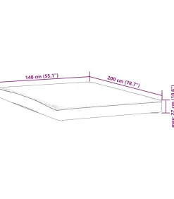 Matrasbeschermer waterdicht 140x200 cm wit