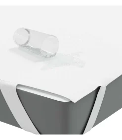 Matrasbeschermer waterdicht 80x200 cm wit