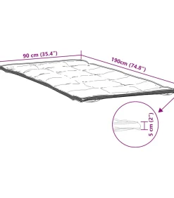 Matrasbeschermer 90x190 cm wit