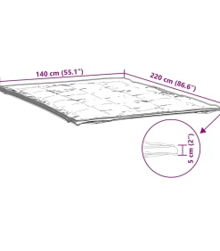 Matrasbeschermer 140x220 cm wit