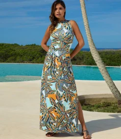 Maxi rok Palm - Caribbean Jungle