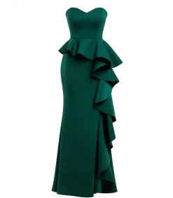 Maxi-jurk “Boobtube Peplum Waterfall Frill Maxi Dress”